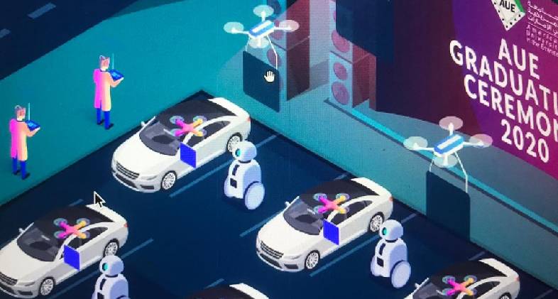 Dubai university plans drive-in graduation ceremony using drones